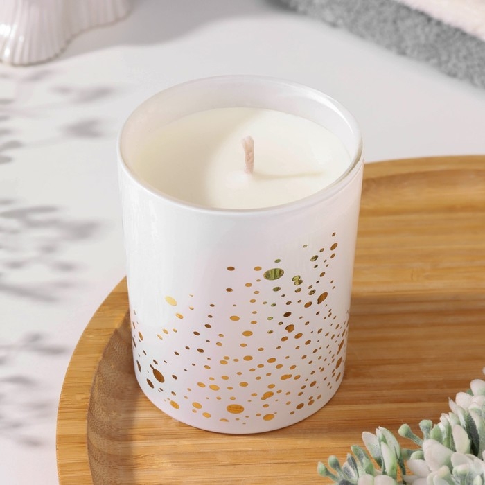 Свеча ароматическая "Golden Spot",бузина и грейпфрут, белый стакан