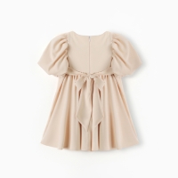 Платье для девочки, MINAKU :Party Dress, цвет молочный, рост 122 см