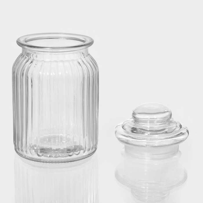 Банка стеклянная для сыпучих продуктов &laquo;Лада&raquo;, 800 мл, 10&times;18 см