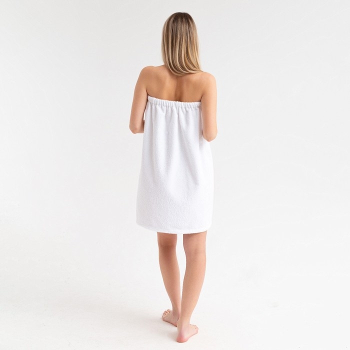 Полотенце банное Экономь и Я &laquo;Парео&raquo; 68х150 см, цвет белый, 100%хл с AIRO, 320 г/м2