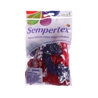 Воздушный шар латексный 12" &laquo;С Днём рождения, с любовью&raquo;, цвет роз., фиол., красный, 15 шт.