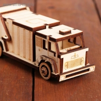 Деревянный конструктор &laquo;Мусоровоз&raquo;, 37 деталей, 15х5,5х6 см