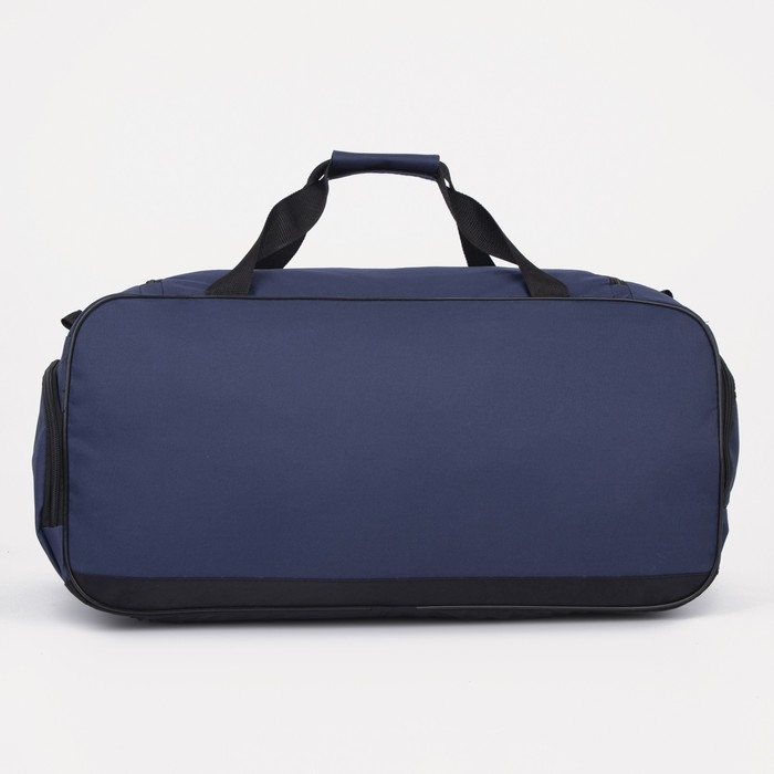 Сумка дорожная на молнии, отдел для обуви, наружный карман, длинный ремень, цвет синий Сумка дорожная на молнии, отдел для обуви, наружный карман, длинный ремень, цвет синий