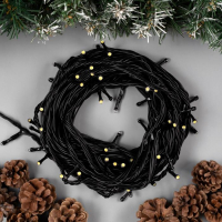 Гирлянда «Нить» 10 м, IP44, УМС, тёмная нить, 72 SMD-LED, свечение тёплое белое, 220 В Гирлянда «Нить» 10 м, IP44, УМС, тёмная нить, 72 SMD-LED, свечение тёплое белое, 220 В