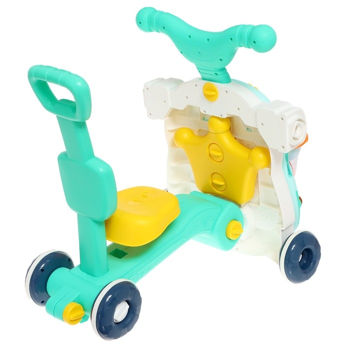 Столик-ходунки 4 в 1, звук, цвет голубой