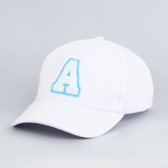 Кепка женская «A», цвет белый, р-р 56 Кепка женская «A», цвет белый, р-р 56