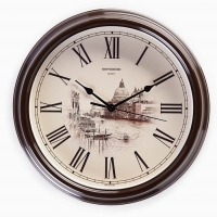 Часы настенные, интерьерные "Город", d-31 см, бесшумные Часы настенные, интерьерные "Город", d-31 см, бесшумные
