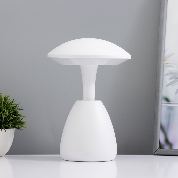 Настольная лампа Настольная лампа "Сопп" LED 3Вт сенсор 3000-6000К USB АКБ 14,5х14,5х21 см RISALUX