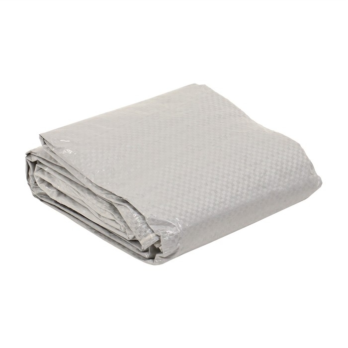 Тент защитный, 3 &times; 2 м, плотность 60 г/м&sup2;, УФ, люверсы шаг 1 м, тарпаулин, серый