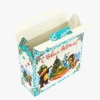 Новый год. Подарочная коробка новогодняя Чемоданчик малый "Лесные гости" 17,3 х 6,5 х 15 см. Новый год. Подарочная коробка новогодняя Чемоданчик малый "Лесные гости" 17,3 х 6,5 х 15 см.