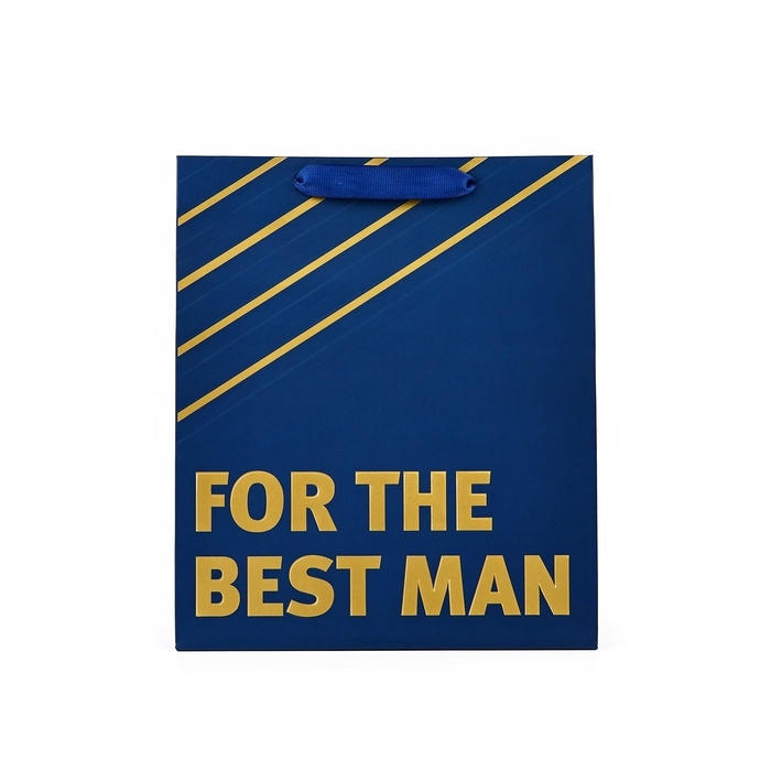Пакет ламинированный вертикальный For the best man, ML 23 х 27 х 11.5 см