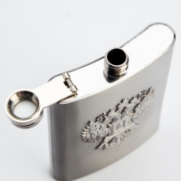 Фляжка "Двуглавый орёл", 240 мл, хром Фляжка "Двуглавый орёл", 240 мл, хром