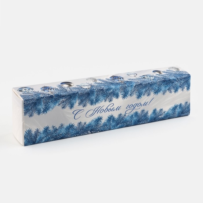 Коробка для конфет, кондитерская упаковка, 5 ячеек, &laquo;Новогодняя роскошь&raquo;, 5 х 21 х 3.3 см, Новый год