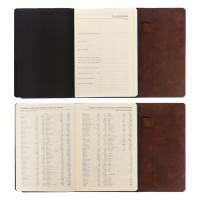 Ежедневник недатированный А5, 136 листов Waltz, твёрдая обложка, искусственная кожа, магнитный клапан, синий срез, блок 70 г/м2, синий