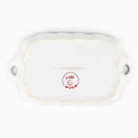 Новый год! Блюдо керамическое &laquo;Новогодние олени&raquo;, 23х13х2.5 см, цвет белый