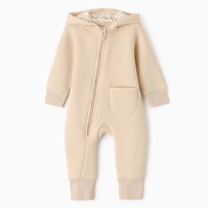 Комбинезон детский MINAKU "Nature", цвет бежевый, рост 86-92 см