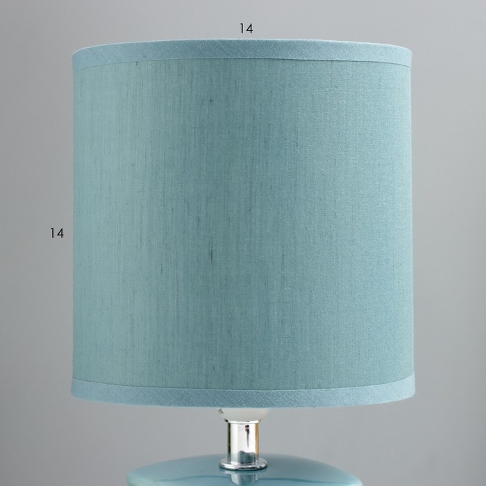 Настольная лампа "Синбола" E14 40Вт зеленый 14х14х26,5 см RISALUX