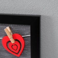 Фоторамка пластик на 3 фото 9х13 см "Я согласна" с прищепками, чёрная 40х30х1,5 см Фоторамка пластик на 3 фото 9х13 см "Я согласна" с прищепками, чёрная 40х30х1,5 см