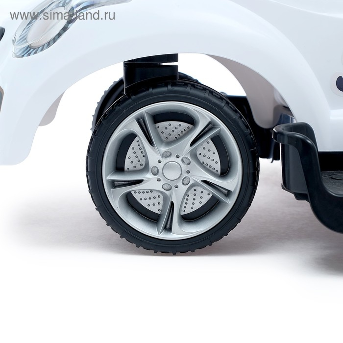 Толокар-каталка &laquo;Тачка&raquo;, с родительской ручкой, цвет белый