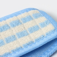 Мочалка для тела Доляна «Шашки», длинная, 70 см, цвет голубой Мочалка для тела Доляна «Шашки», длинная, 70 см, цвет голубой