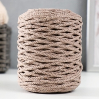 Шнур для вязания без сердечника 70% хлопок, 30% полиэстер ширина 3мм 100м/160&plusmn;10гр (104)