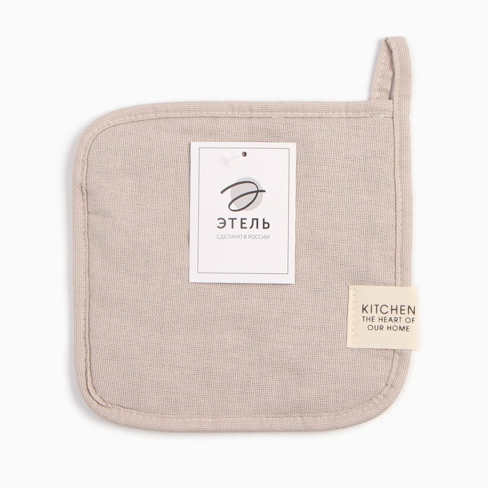 Прихватка Этель Calm 19х19 см, 100% хл, рогожка 186 г/м2 Прихватка Этель Calm 19х19 см, 100% хл, рогожка 186 г/м2