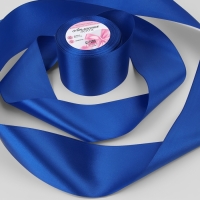Лента атласная, 75 мм &times; 23 &plusmn; 1 м, цвет синий №40