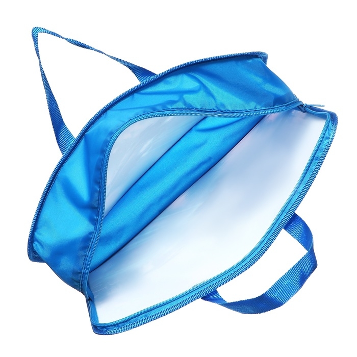 Папка с ручками А4, 340 х 245 х 75 мм, пластиковая, ручки-тесьма, Calligrata ПТ-14 "Дружок песик"