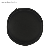 Футляр для наушников Luazon, круглый 8х8х3 см, кожзам