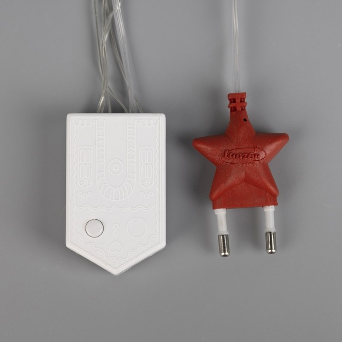 Гирлянда «Бахрома» 1.8 × 0.5 м, IP20, прозрачная нить, 48 LED, свечение красное, 8 режимов, 220 В Гирлянда «Бахрома» 1.8 × 0.5 м, IP20, прозрачная нить, 48 LED, свечение красное, 8 режимов, 220 В