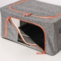 Кофр для хранения вещей Доляна &laquo;Моне&raquo;, 39&times;29&times;20 см, цвет серый