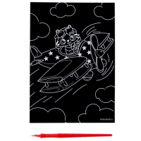 Набор для творчества: изготовление топперов, раскраска-наклейки и гравюра &laquo;Космос&raquo;