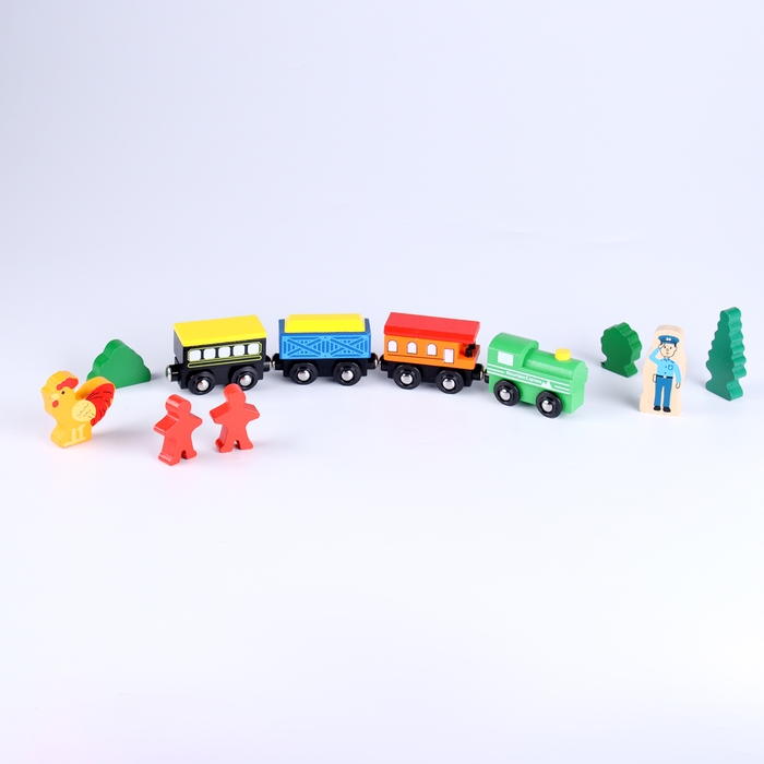 Набор деталей для ж/д «Паровозик и машинист» 3 × 18 × 25 см Набор деталей для ж/д «Паровозик и машинист» 3 × 18 × 25 см