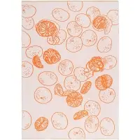 Плед Citrion, оранжево-белый Плед Citrion, оранжево-белый