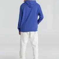 Толстовка с капюшоном унисекс Hoodie, ярко-синий меланж, размер M