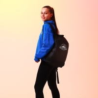 Рюкзак школьный текстильный &laquo;Горы&raquo;, 46х30х10 см, вертикальный карман, цвет чёрный