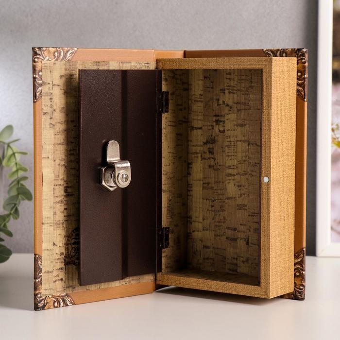 Сейф дерево книга кожа Сейф дерево книга кожа "Тайны и секреты" 21х13х5 см