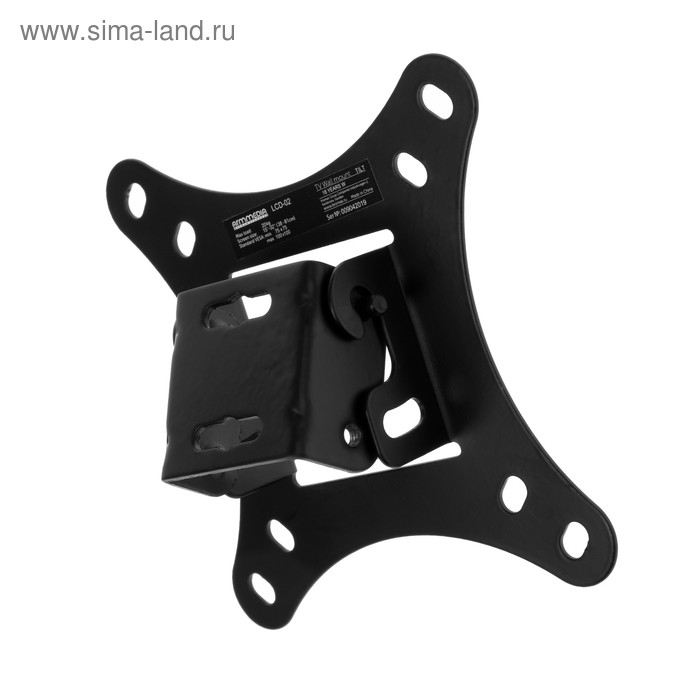 Кронштейн ARM Media LCD-02, для ТВ, наклонный, 15-32 Кронштейн ARM Media LCD-02, для ТВ, наклонный, 15-32", 30 мм от стены, черный