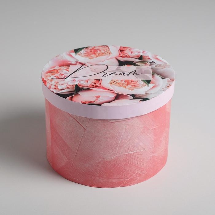 Коробка подарочная круглая, упаковка, &laquo;Мечтай&raquo;, 18 х 13 см