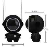 Портативный вентилятор "Астронавт" MF040, 500 мАч, 3 режима, вход Type-С, провод, чёрный Портативный вентилятор "Астронавт" MF040, 500 мАч, 3 режима, вход Type-С, провод, чёрный