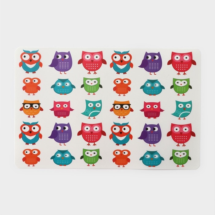 Салфетка сервировочная на стол «Совы», 42×27 см Салфетка сервировочная на стол «Совы», 42×27 см