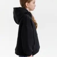 Худи детское оверсайз Junipero, черное, 10 лет