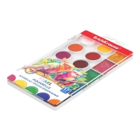 Акварель 17 цветов ErichKrause ArtBerry Pearl, с УФ-защитой, с увеличенными кюветами XXL, пластик, европодвес, без кисти Акварель 17 цветов ErichKrause ArtBerry Pearl, с УФ-защитой, с увеличенными кюветами XXL, пластик, европодвес, без кисти