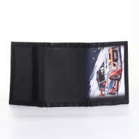 Кошелёк детский на липучке &laquo;Выбражулька&raquo;, цвет чёрный