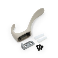 Крючок мебельный CAPPIO HEEL LIGHT, двухрожковый, лунный серый Крючок мебельный CAPPIO HEEL LIGHT, двухрожковый, лунный серый