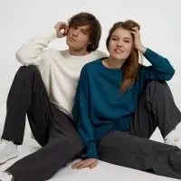 Джемпер оверсайз унисекс Stated в сумке, белый (молочный), размер L/XL Джемпер оверсайз унисекс Stated в сумке, белый (молочный), размер L/XL