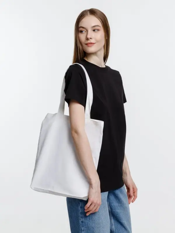 Холщовая сумка Strong 210, белая Холщовая сумка Strong 210, белая