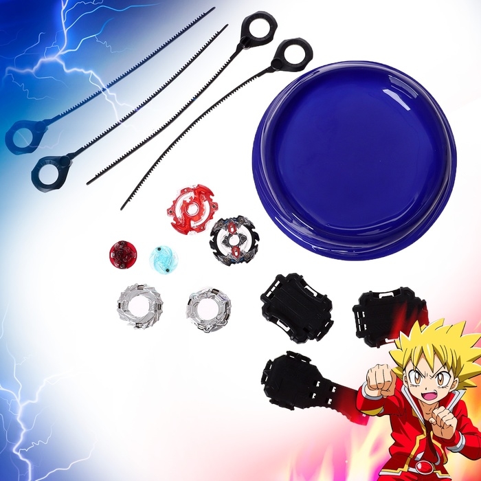 Набор боевых волчков &laquo;Арена сражения&raquo;, 2 волчка, арена, 2 запуска, цвет МИКС