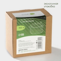 Сахарница фарфоровая с ложкой на бамбуковой подставке BellaTenero &laquo;Тюльпан&raquo;, 350 мл, цвет белый