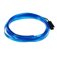 Неоновая нить для подсветки салона, синяя, 1 м